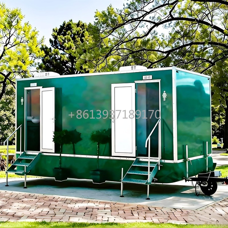 Portable Camp Toilet - Trailer Toilet Mobile dengan Bak Cuci