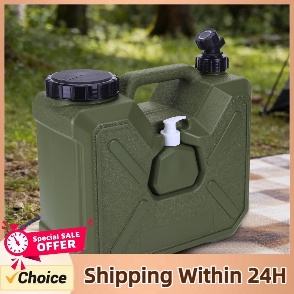 Outdoor Camping Kettle - 30/18/15/12L Wadah Air Berkemah dengan Keran