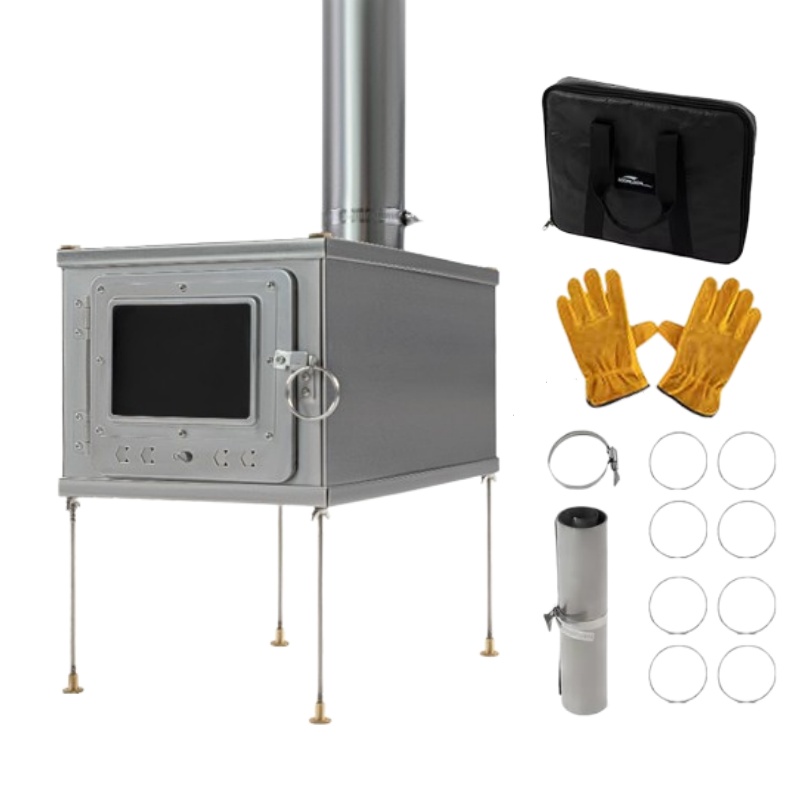 Outdoor Camping Wood Burning Stove - Tenda lipat pembakar kayu Titanium, tenda