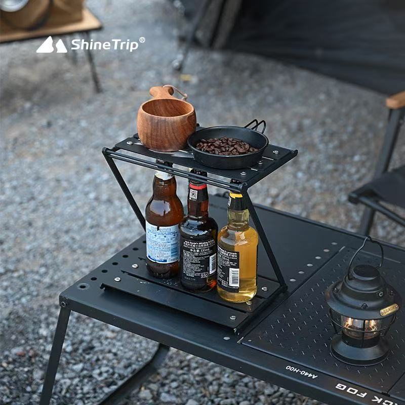 Outdoor Camping Table With Storage - Rak Camping Lipat Tipe Z ShineTrip