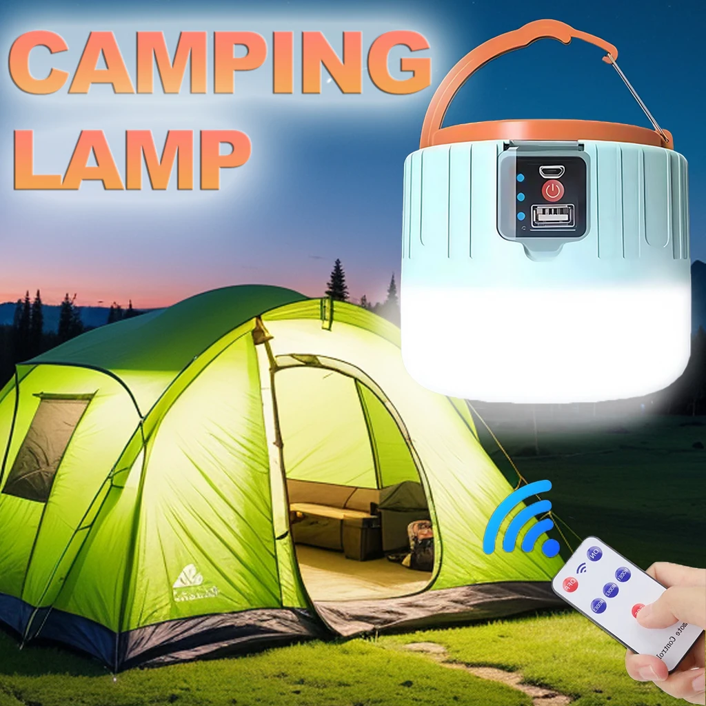 Outdoor Camping Lantern - Lampu Camping Tenaga Surya LED Isi