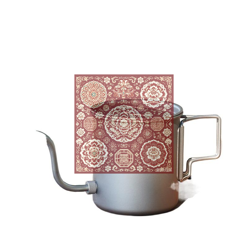 Outdoor Camping Kettle - Ketel Kopi Pour Over Gooseneck Titanium