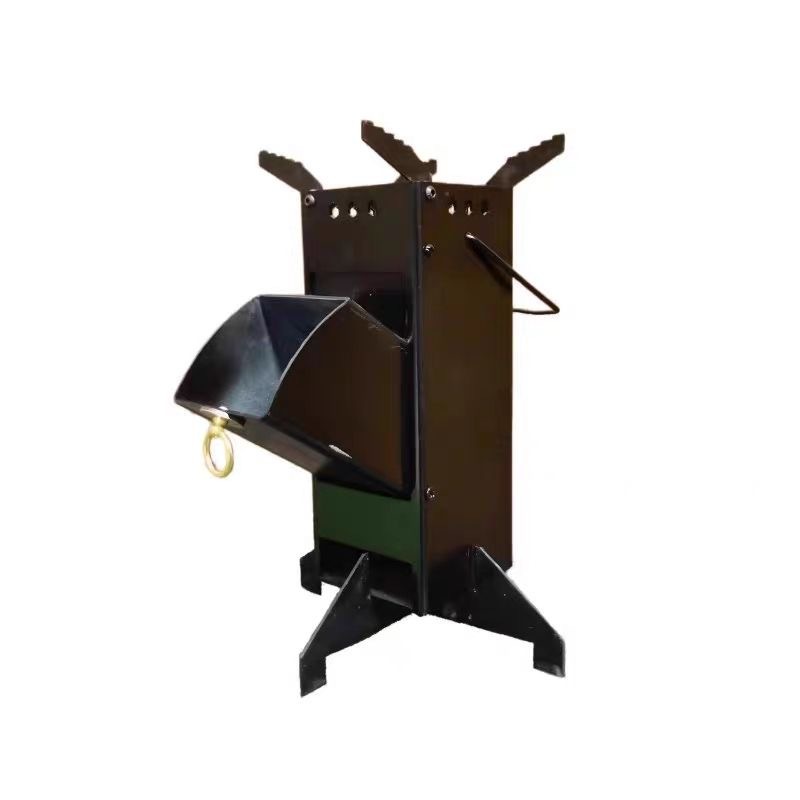 Outdoor Camping Wood Burning Stove - Kompor Roket Portabel, Kompor Pembakaran Kayu