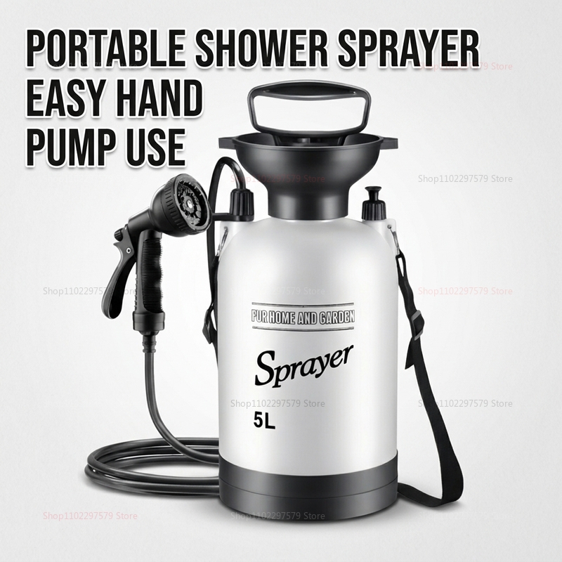 Outdoor Camping Shower - Shower Camping Portabel 5L Sistem Pompa