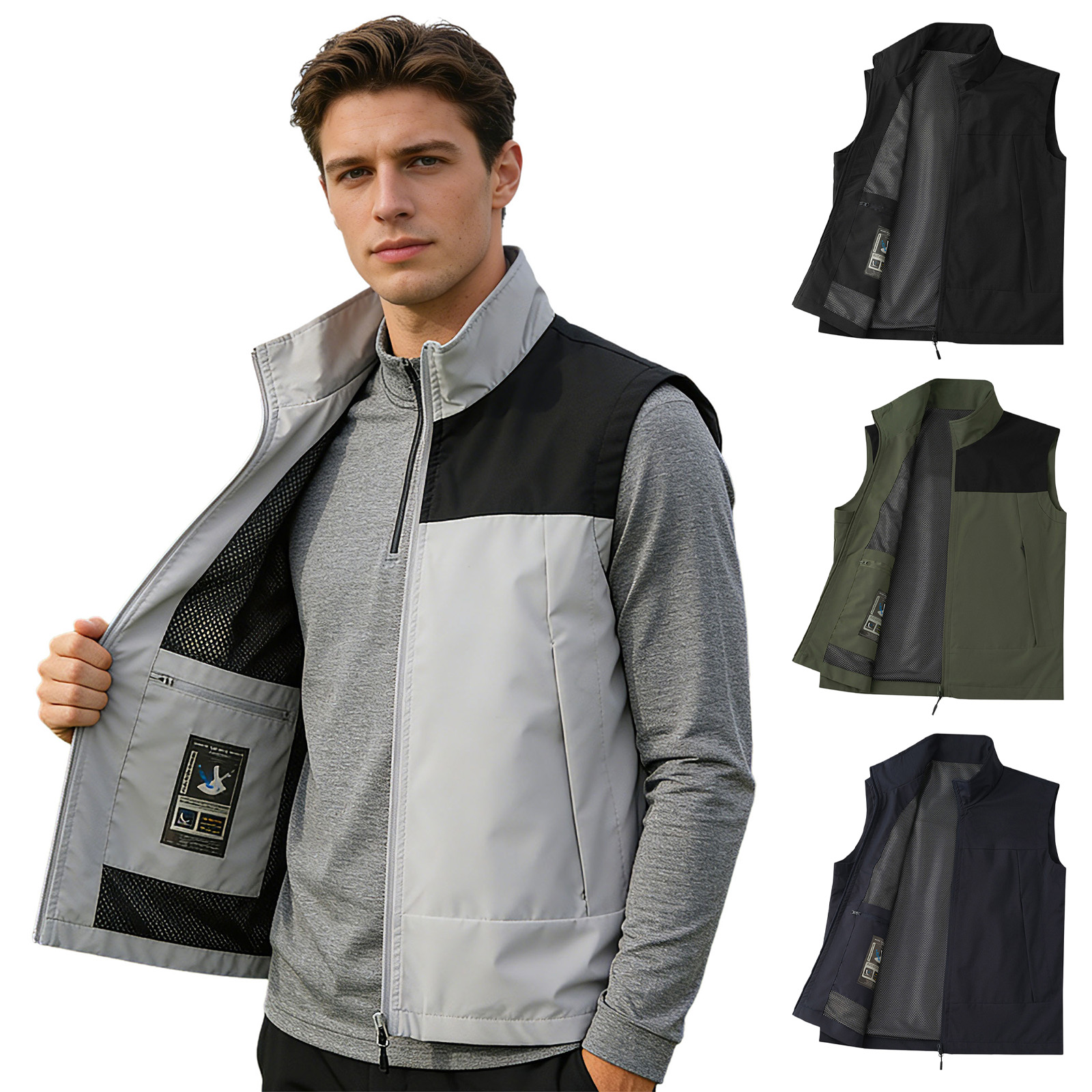 Outdoor Camping In Winter - # Rompi Golf Pria M-5XL Kerah