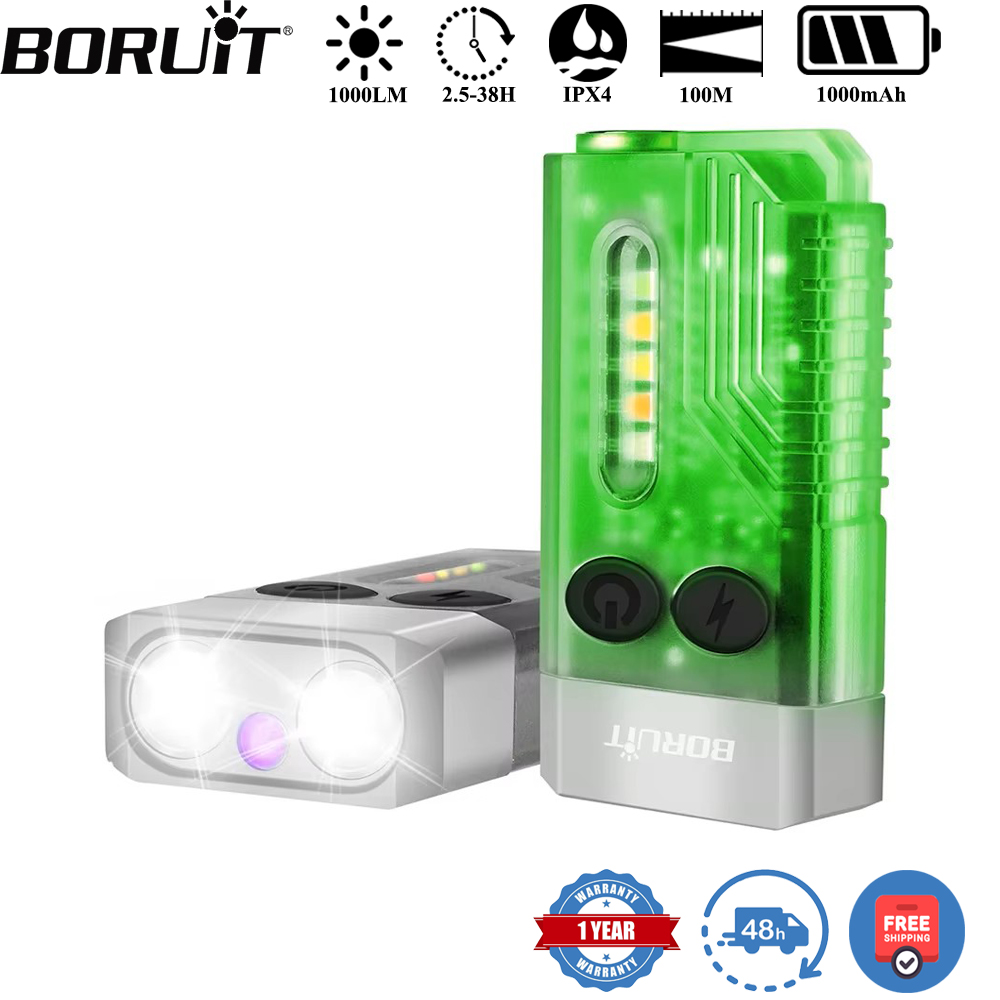 Outdoor Camping Lantern - BORUiT V10 Gantungan Kunci Senter UV