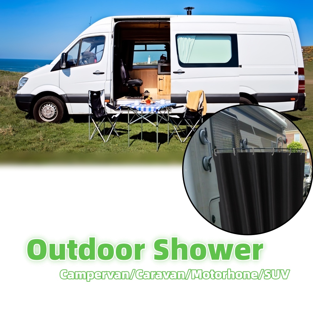 Outdoor Camping Shower - Tirai Mandi Luar Ruangan dengan Gagang
