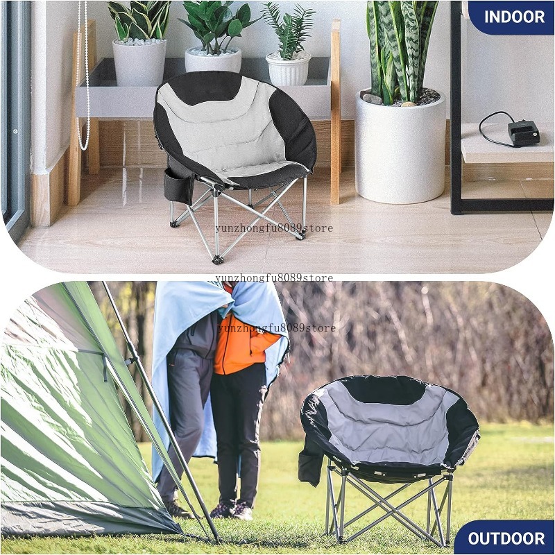 Kursi Camping Bulat Berlapis B - Outdoor Oversized Camping Chair ulasan dan harga