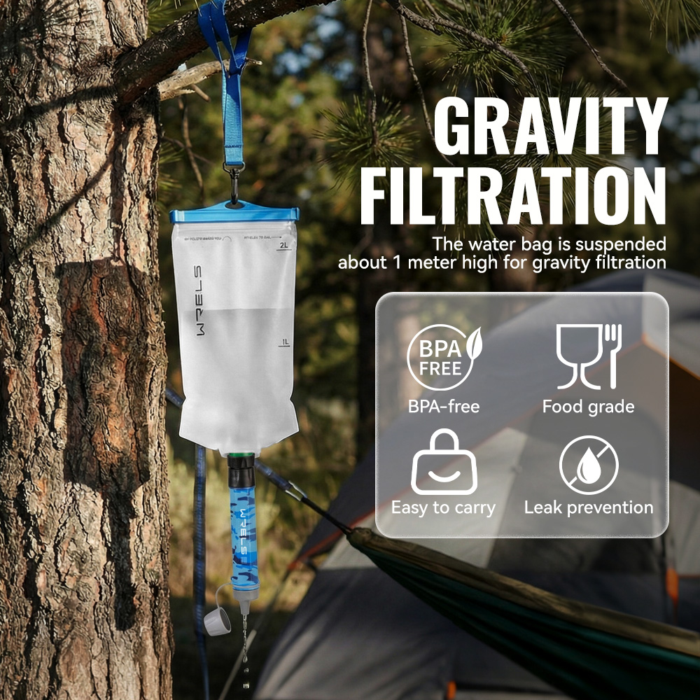 WRELS Filter Air Pemurni Mini  - Outdoor Camping Water Filter ulasan dan harga