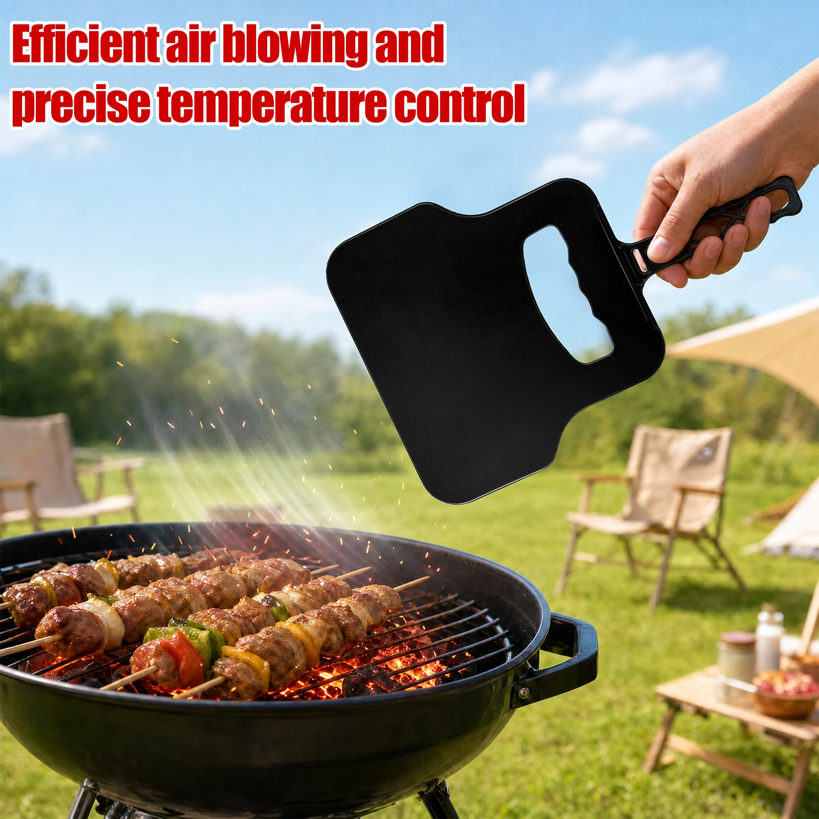 Kipas Tangan Plastik Manual Pe - Outdoor Camping Fire ulasan dan harga