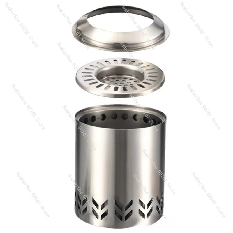 Kompor Api Unggun Kayu Tanpa A - Outdoor Camping Wood Burning Stove ulasan dan harga