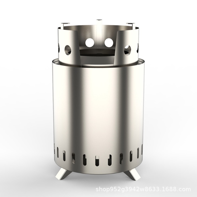 Kompor Api Unggun Kayu Tanpa A - Outdoor Camping Wood Burning Stove ulasan dan harga