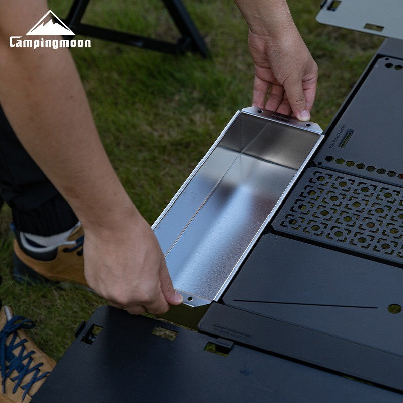 Kotak Peralatan Makan Stainles - Outdoor Camping Table With Storage ulasan dan harga
