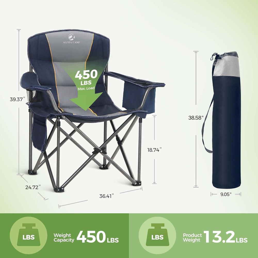 Kursi Camping Ukuran Besar, Ku - Outdoor Oversized Camping Chair ulasan dan harga