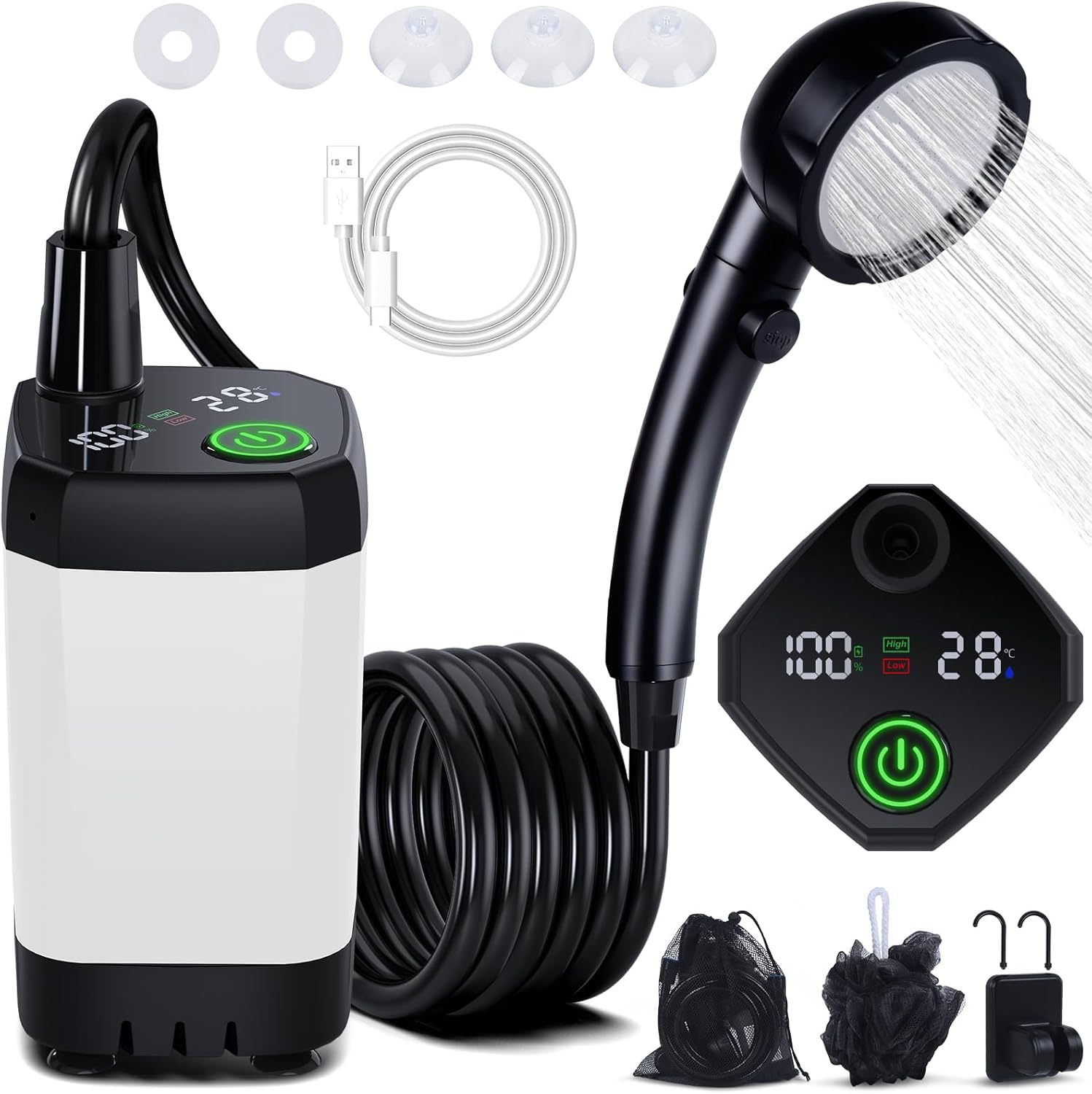 Shower Listrik Portabel Self-P - Outdoor Camping Shower ulasan dan harga