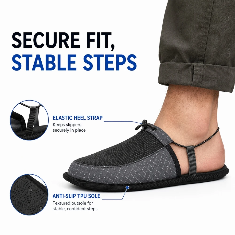 Sandal Perjalanan Lipat Portab - Outdoor Camping Slippers ulasan dan harga