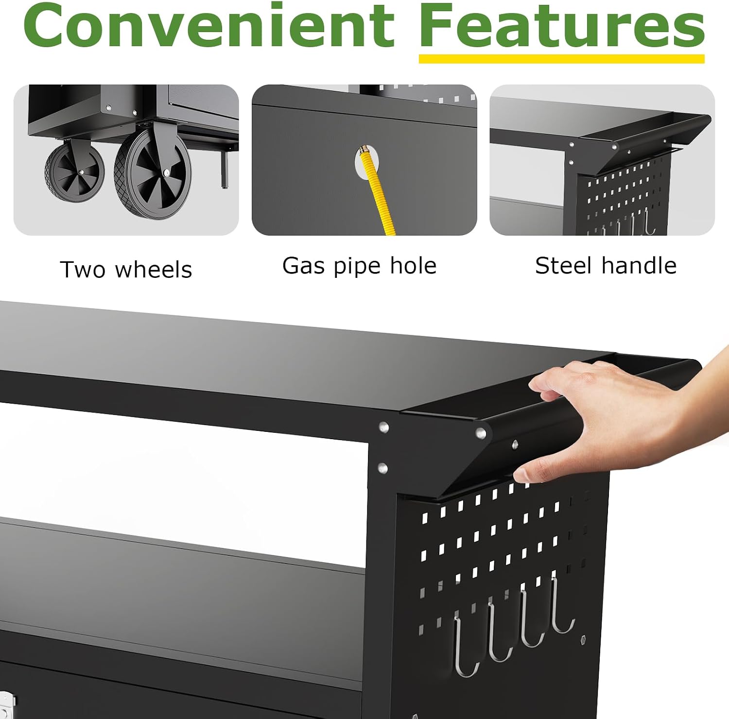 Meja Panggangan Luar Ruangan d - Outdoor Camping Table With Storage ulasan dan harga