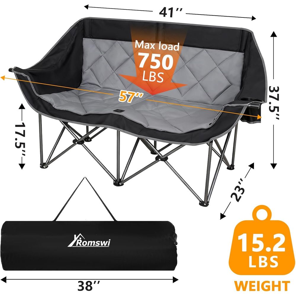 Kursi Camping Ganda, Kursi Cam - Outdoor Oversized Camping Chair ulasan dan harga
