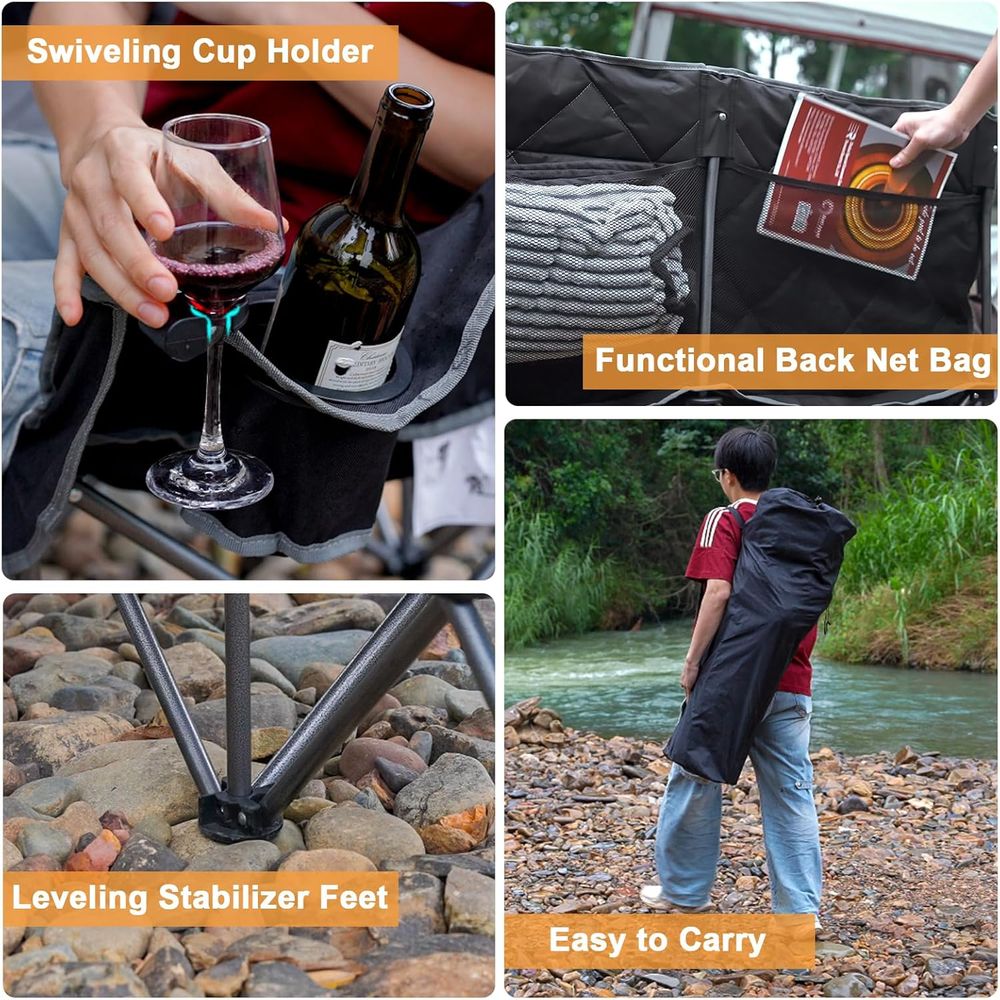 Kursi Camping Ganda, Kursi Cam - Outdoor Oversized Camping Chair ulasan dan harga