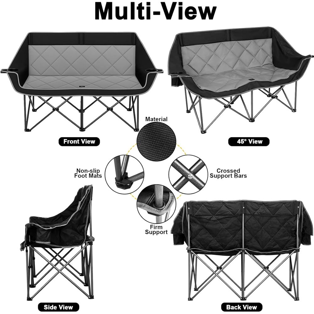 Kursi Camping Ganda, Kursi Cam - Outdoor Oversized Camping Chair ulasan dan harga