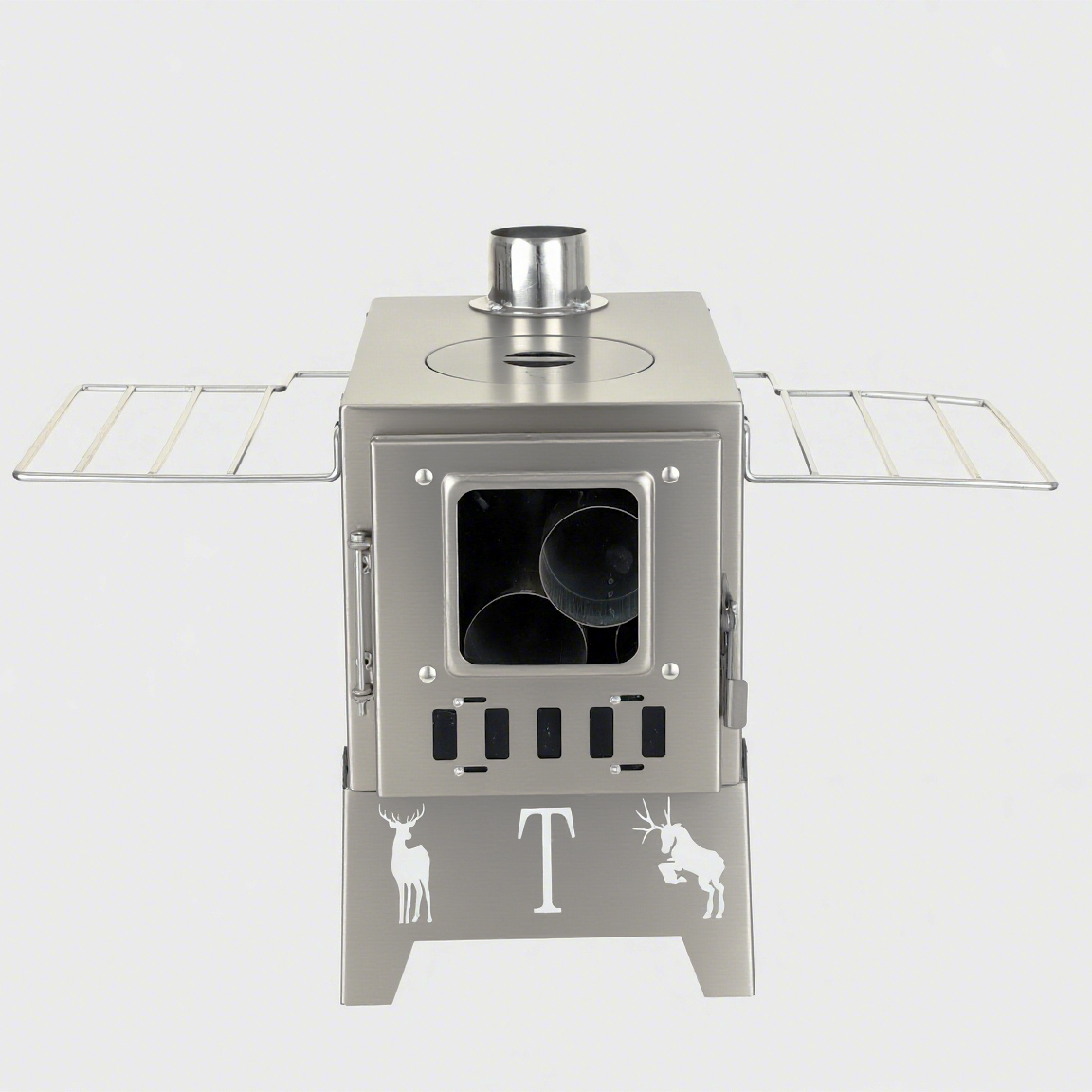 ZM3020B Kompor Camping Stainle - Outdoor Camping Wood Burning Stove ulasan dan harga