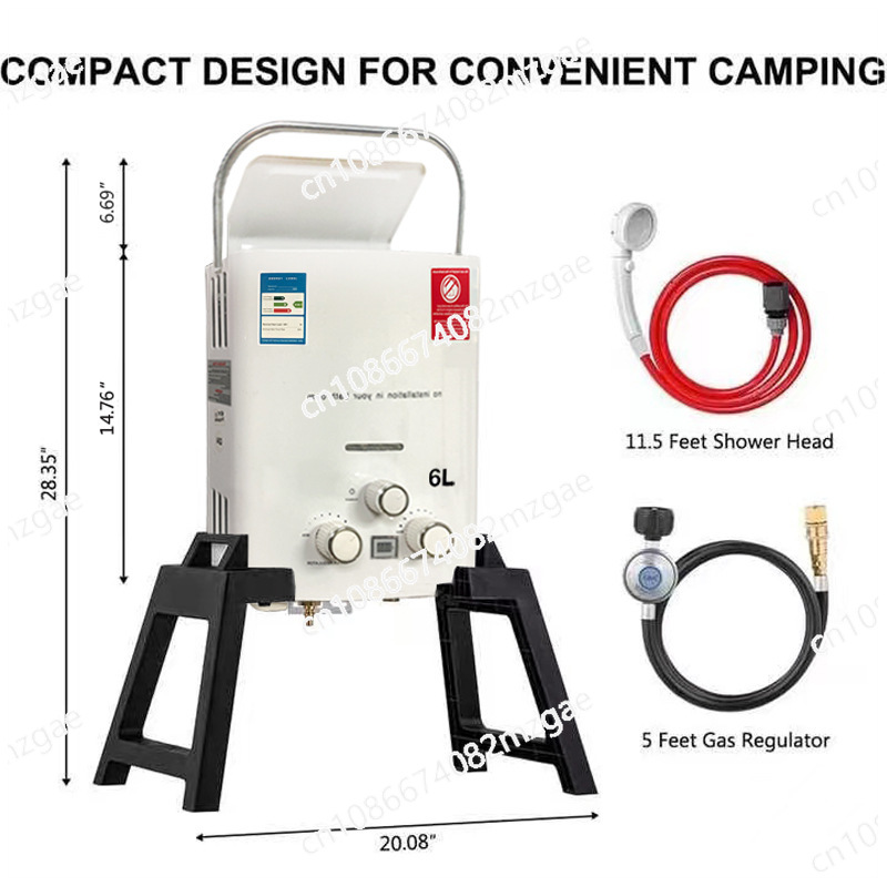 Pemanas Air Tanpa Tangki Baru  - Outdoor Camping Hot Water Heater ulasan dan harga