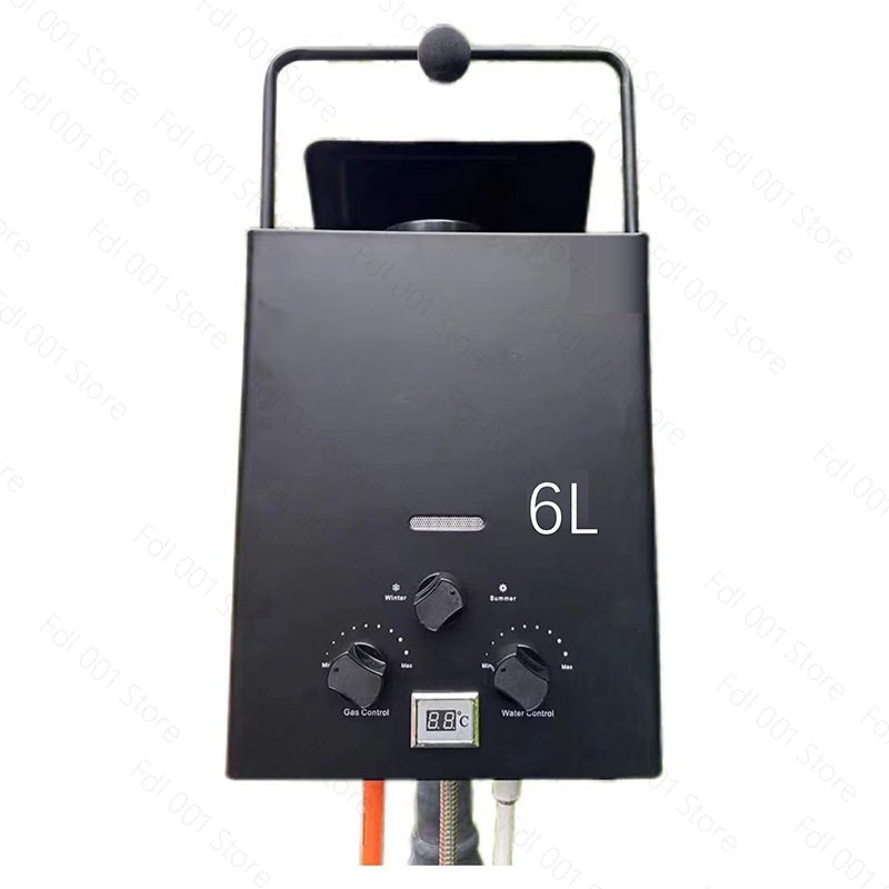 Pemanas Air Gas Portabel 6L Ta - Outdoor Camping Hot Water Heater ulasan dan harga