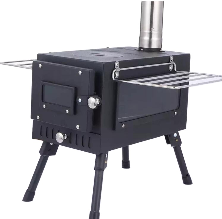 Kompor Kayu Bakar Baja Portabe - Outdoor Camping Wood Burning Stove ulasan dan harga