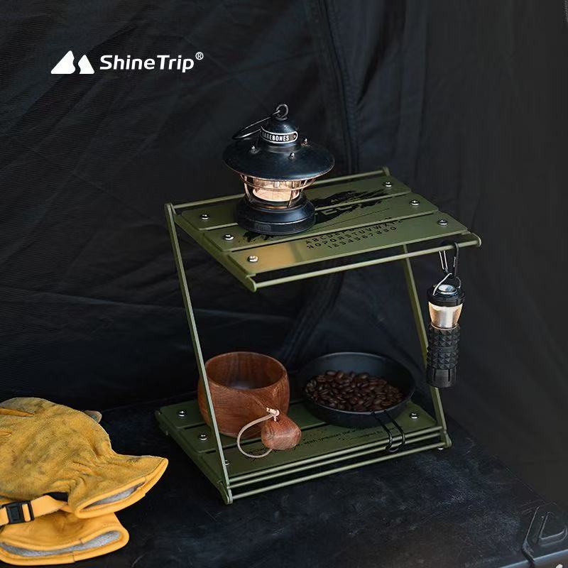 Rak Camping Lipat Tipe Z Shine - Outdoor Camping Table With Storage ulasan dan harga