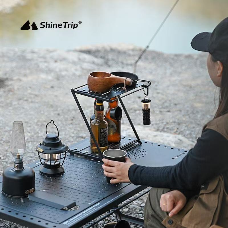 Rak Camping Lipat Tipe Z Shine - Outdoor Camping Table With Storage ulasan dan harga