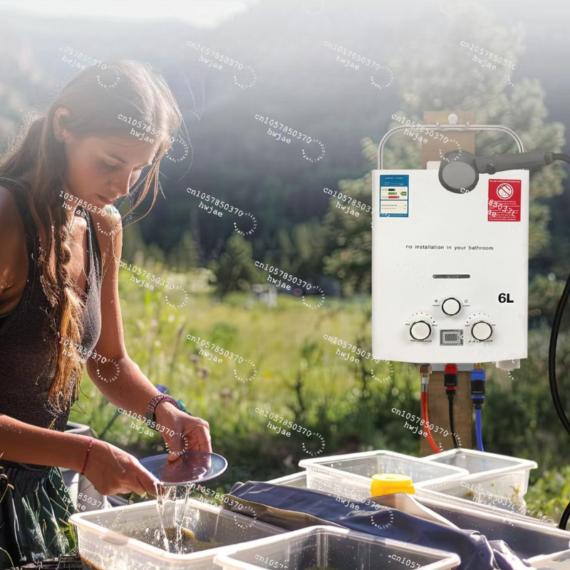 Pemanas Air Tanpa Tangki Baru  - Outdoor Camping Hot Water Heater ulasan dan harga
