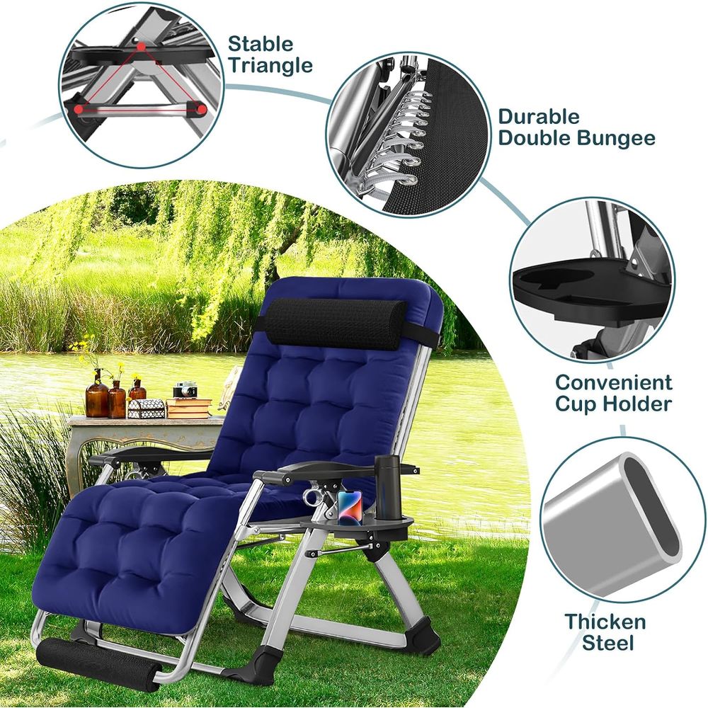 Kursi Zero Gravity yang Dileba - Outdoor Oversized Camping Chair ulasan dan harga