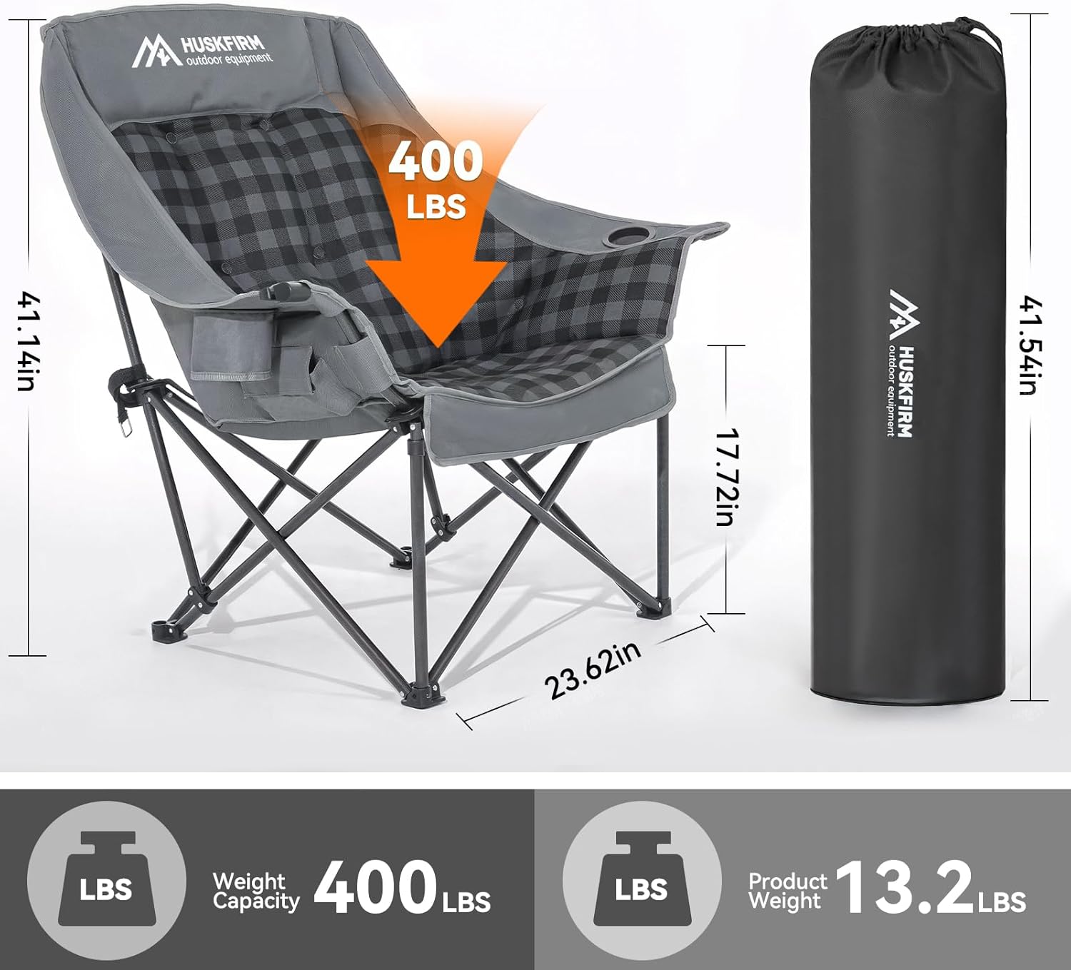 Kursi Kemah Berpemanas Ukuran  - Outdoor Oversized Camping Chair ulasan dan harga