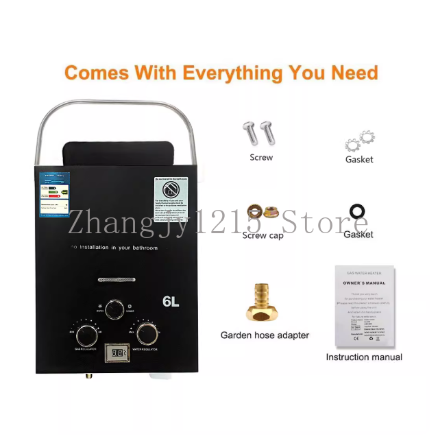 Pemanas Air Tanpa Tangki Gas L - Outdoor Camping Hot Water Heater ulasan dan harga