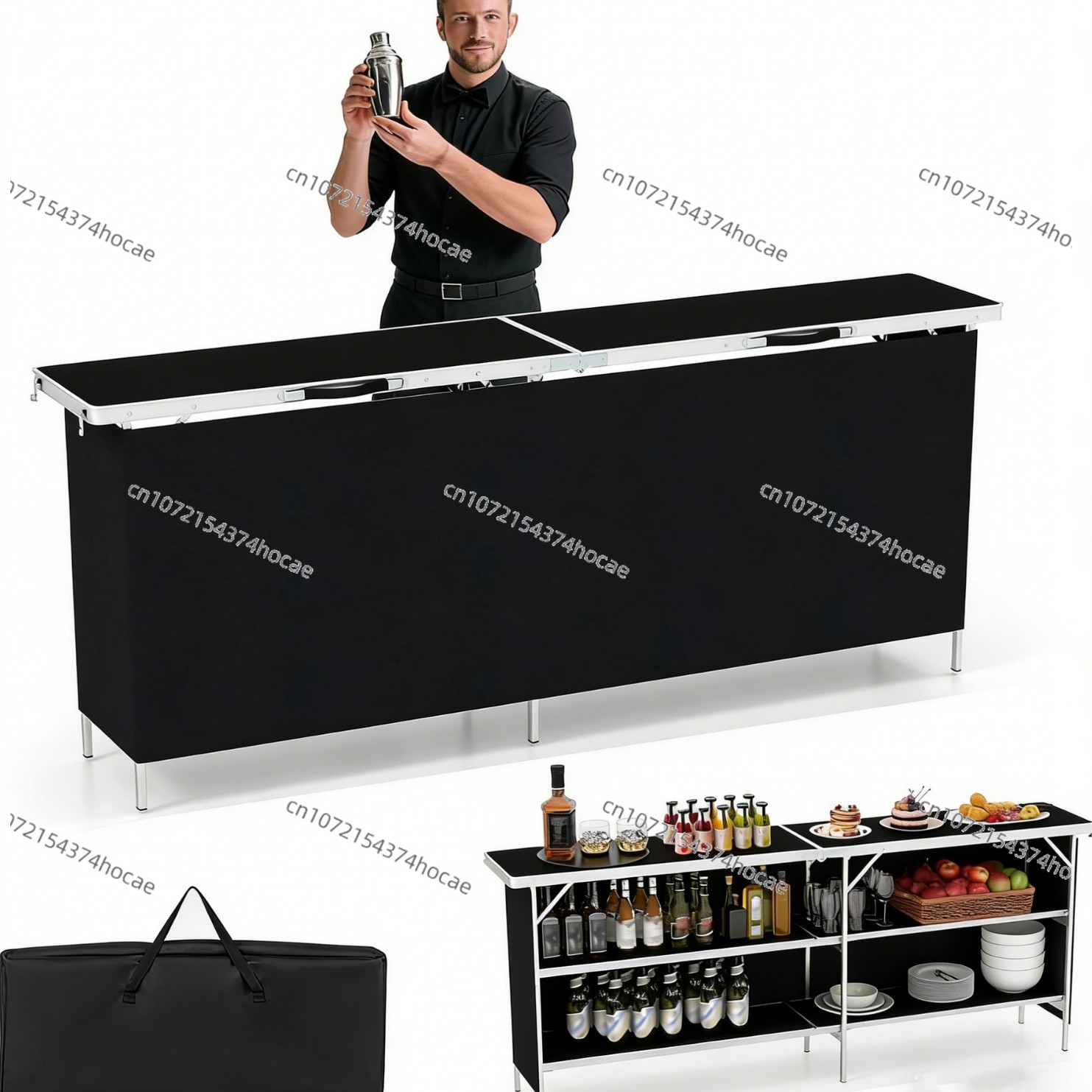Meja Lipat Luar Ruangan dari P - Outdoor Camping Table With Storage ulasan dan harga
