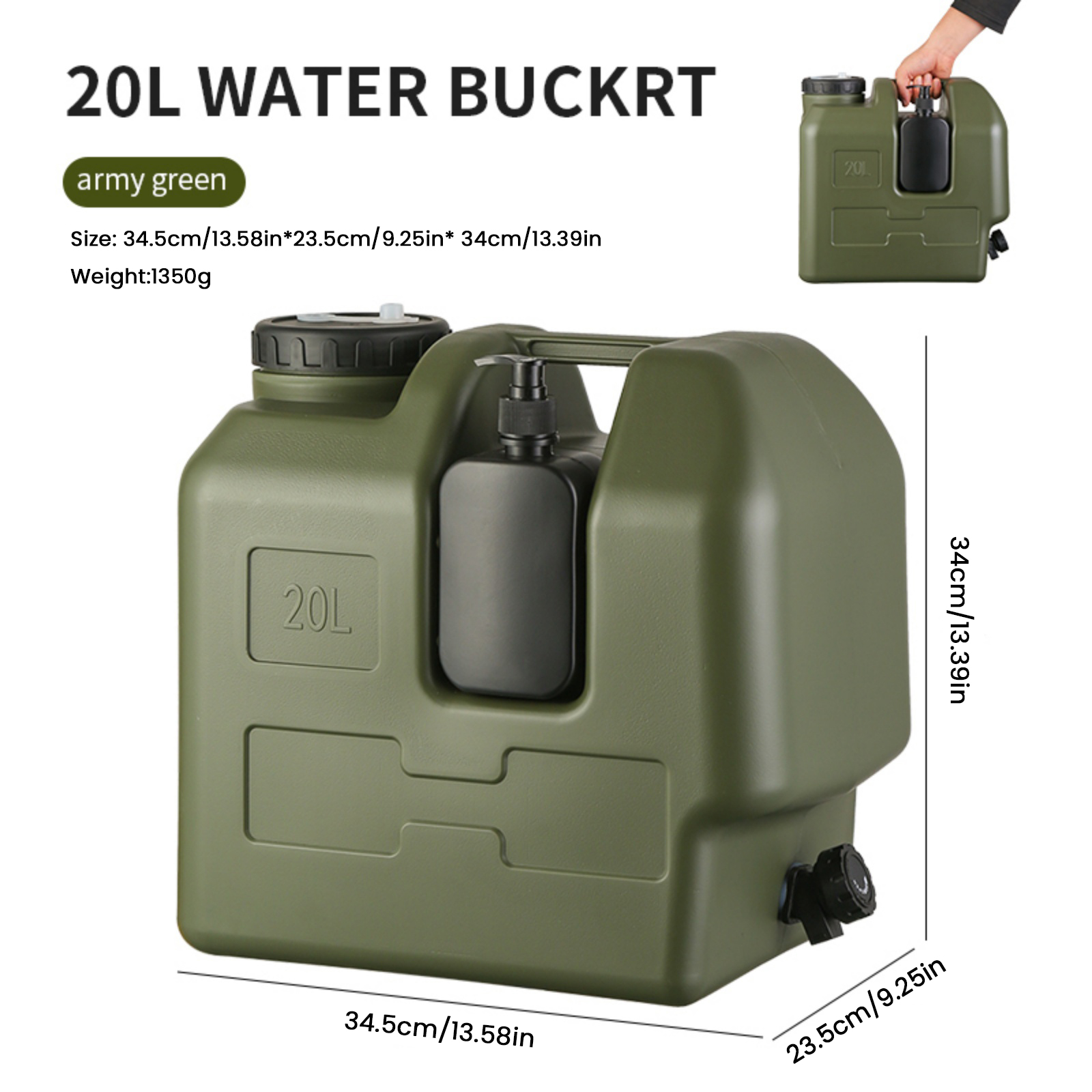 15/20L Tempat Penyimpanan Air  - Outdoor Camping Kettle ulasan dan harga