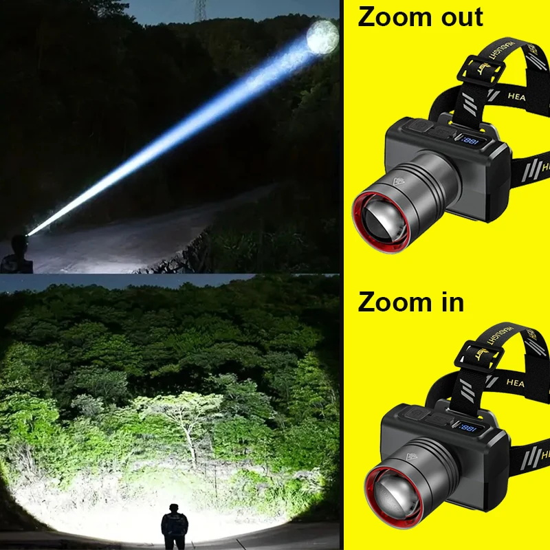 Lampu Kepala LED Digital 2026  - Outdoor Camping Lantern ulasan dan harga