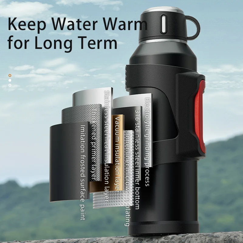 Botol Termos Stainless Steel d - Outdoor Camping Water Filter ulasan dan harga