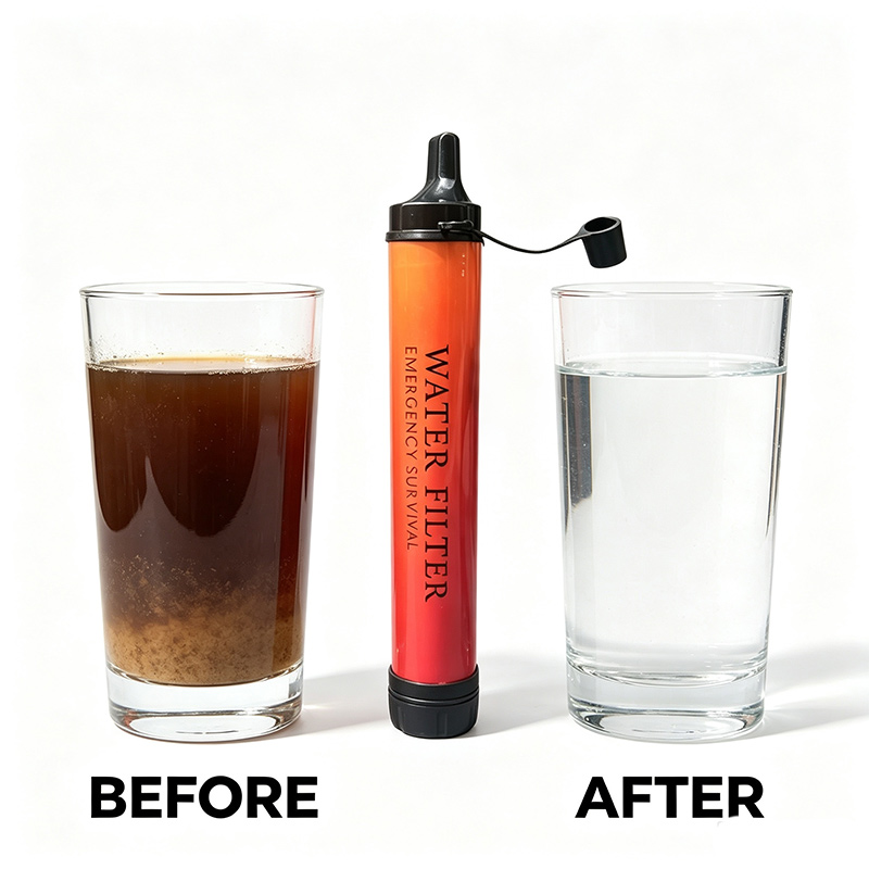 Filter Pemurni Air Darurat unt - Outdoor Camping Water Filter ulasan dan harga