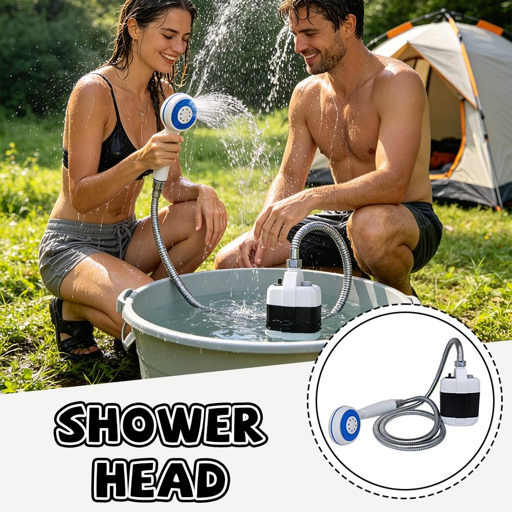Pompa Mandi Elektrik Portabel  - Outdoor Camping Shower ulasan dan harga