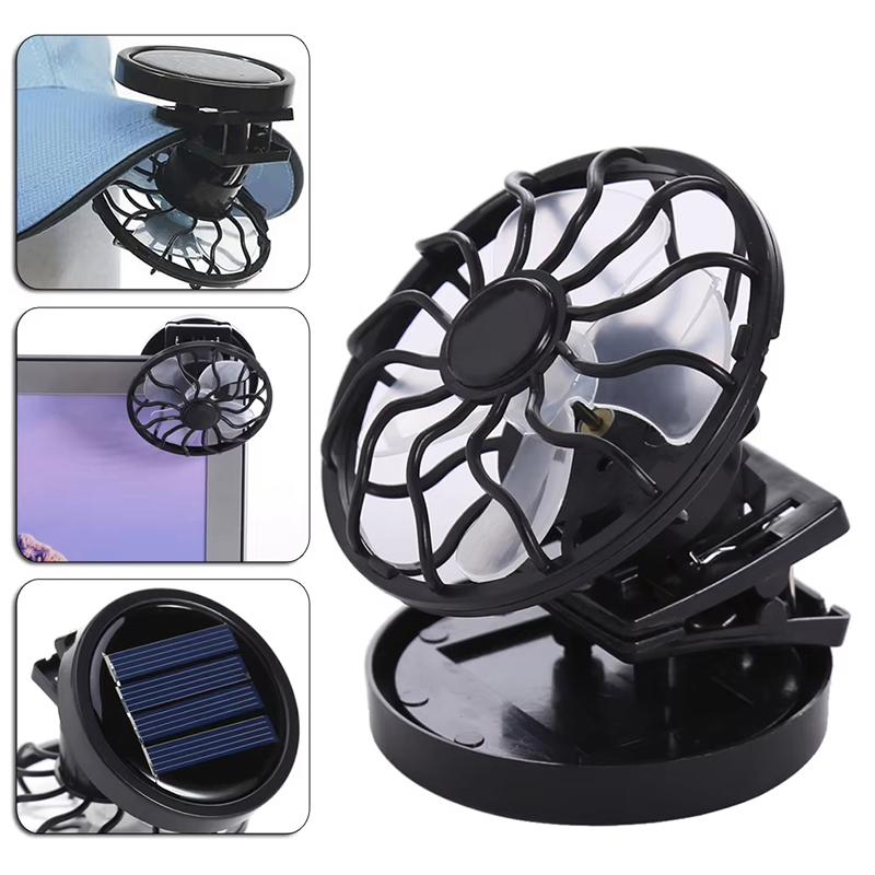 Kipas Klip Tenaga Surya Mini P - Outdoor Camping Hat ulasan dan harga