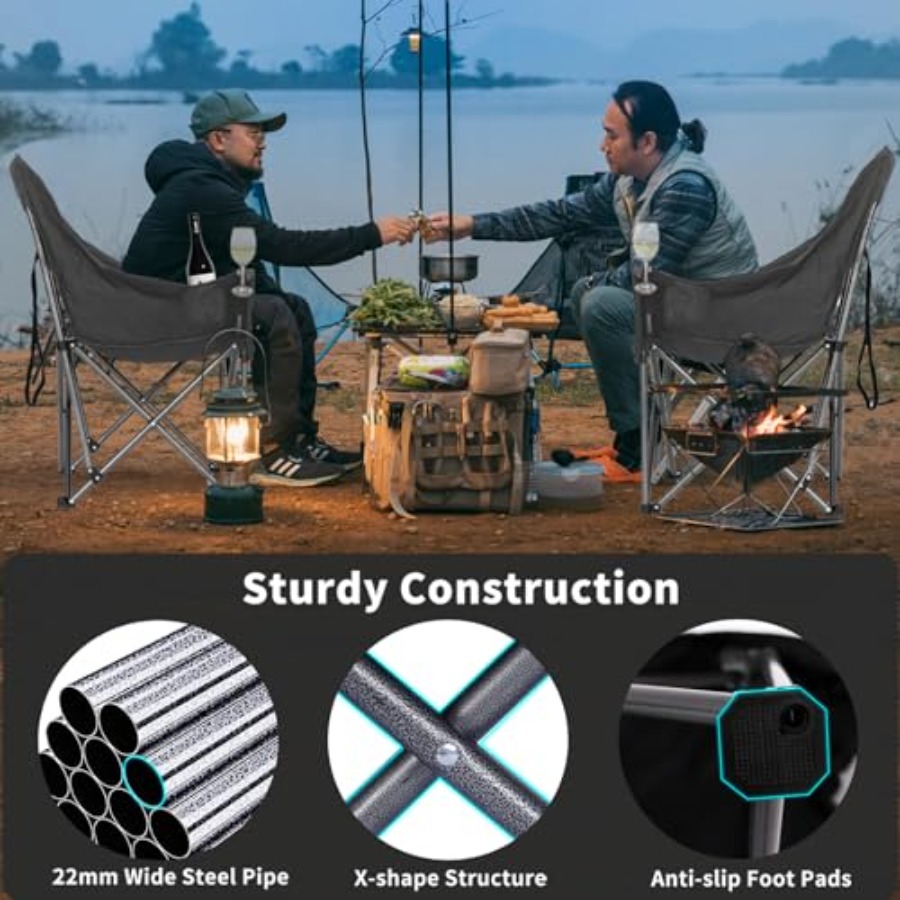 Kursi Camping Ukuran Besar unt - Outdoor Oversized Camping Chair ulasan dan harga