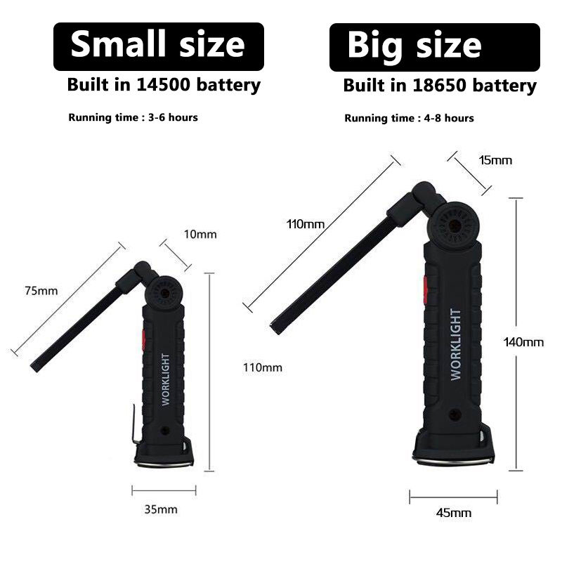 Senter LED Lipat Portabel Magn - Outdoor Camping Lantern ulasan dan harga