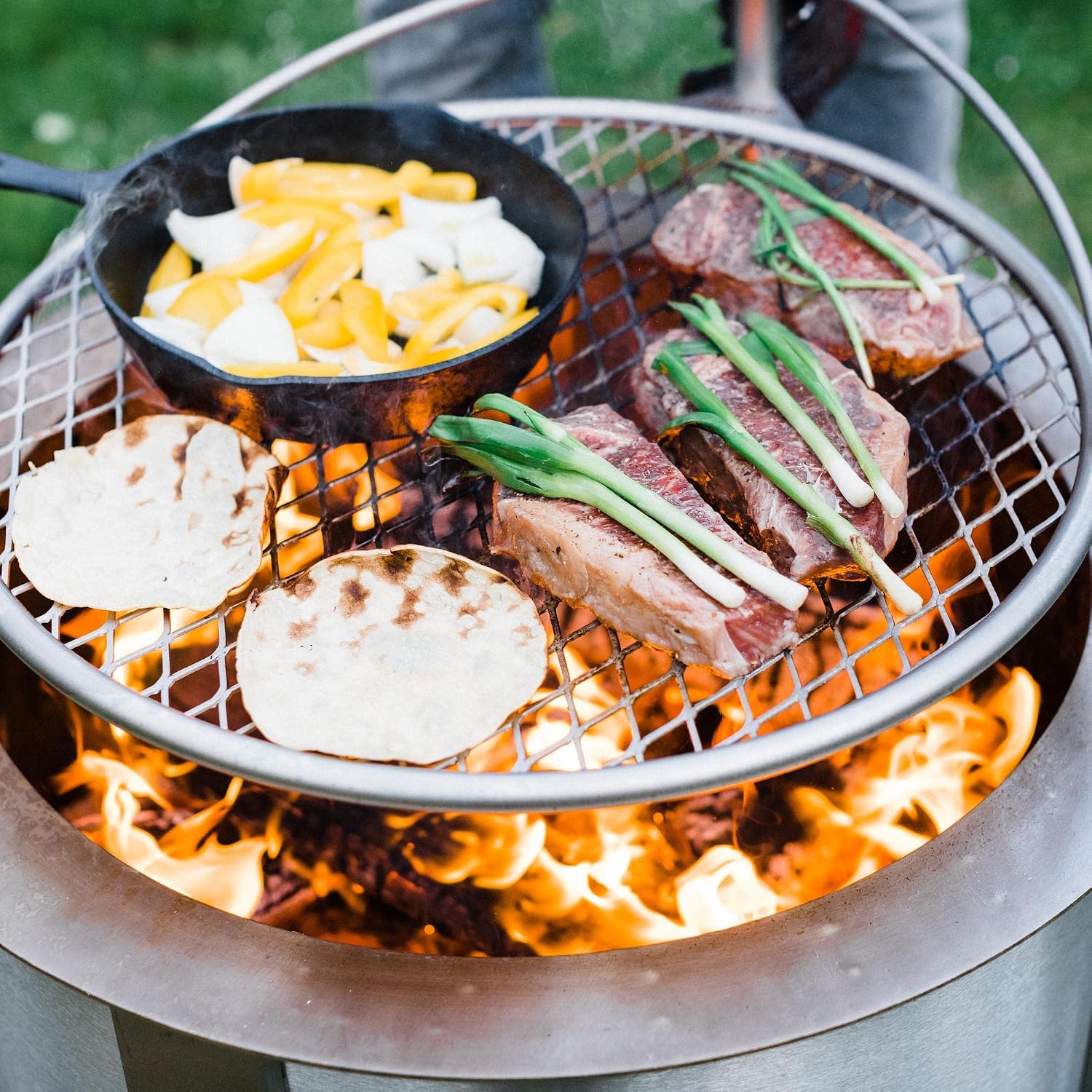 Rak Memasak Api Unggun dari Ba - Outdoor Camping Fire ulasan dan harga