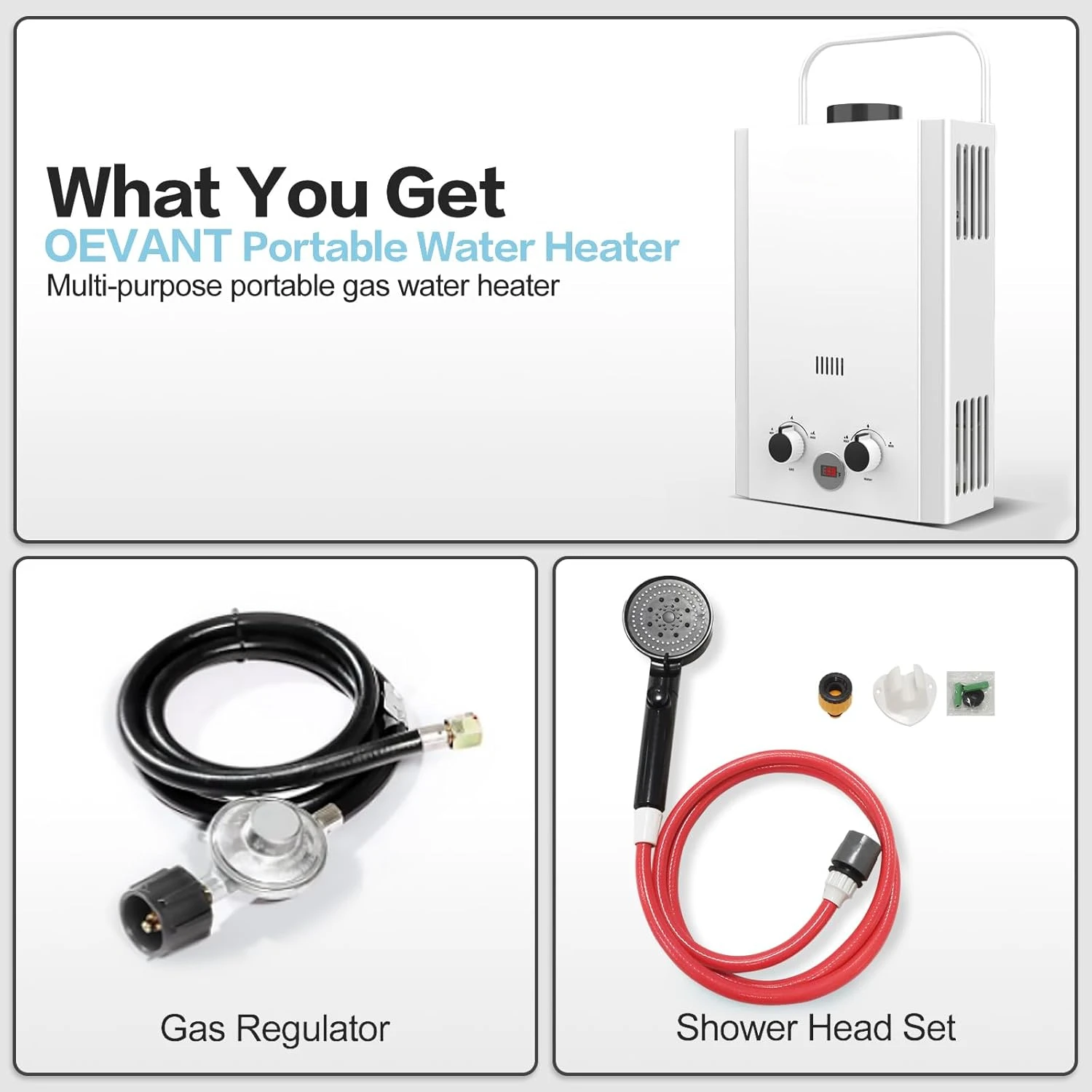 Pemanas Air Tanpa Tangki Propa - Outdoor Camping Hot Water Heater ulasan dan harga