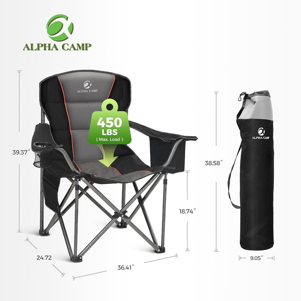 Kursi Camping Heavy Duty Kapas - Outdoor Oversized Camping Chair ulasan dan harga