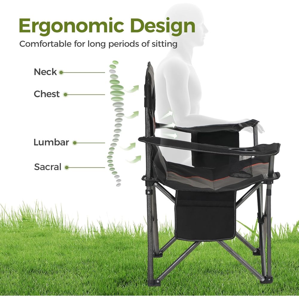 Kursi Camping Heavy Duty Kapas - Outdoor Oversized Camping Chair ulasan dan harga