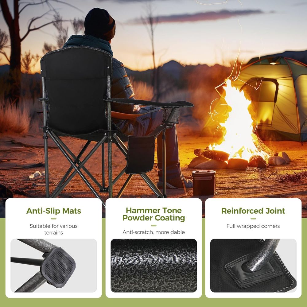 Kursi Camping Heavy Duty Kapas - Outdoor Oversized Camping Chair ulasan dan harga