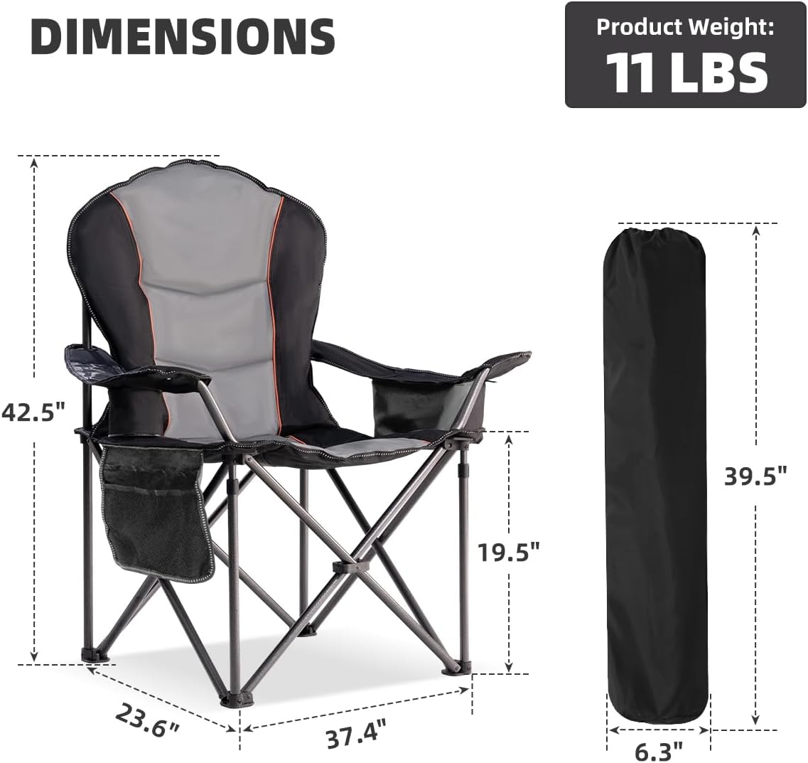 Kursi Lipat Camping Ukuran Bes - Outdoor Oversized Camping Chair ulasan dan harga