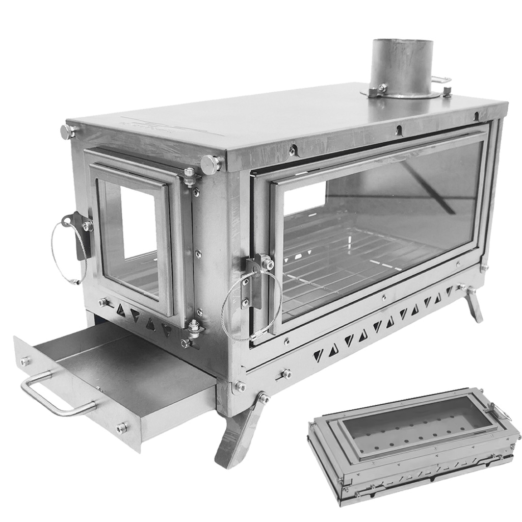 Kompor Tenda Titanium DANCHEL  - Outdoor Camping Wood Burning Stove ulasan dan harga